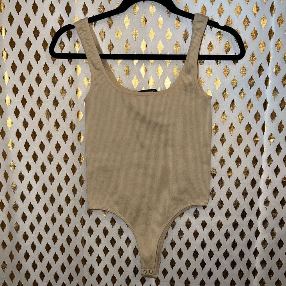Tan beige nude bodysuit size s/m